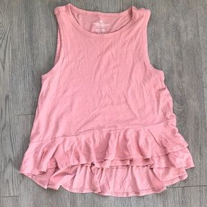 American Eagle Ruffle Tank